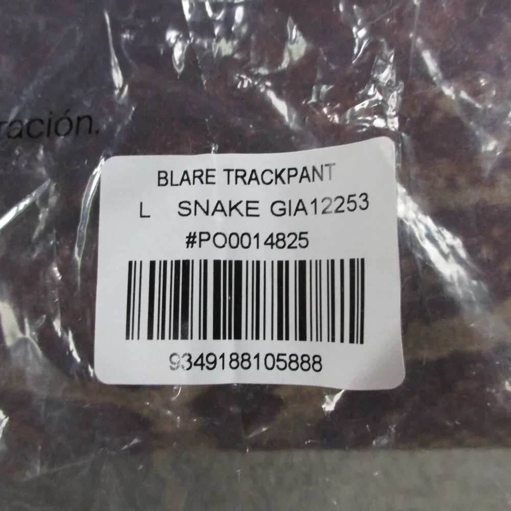 IAMGIA Blare Trackpant Womens Large Snake Print Pants Only Stretch Pull On NEW - Picture 14 of 15